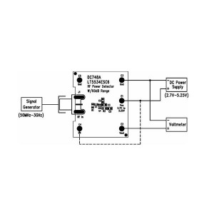 DC748A, Радиочастотные средства разработки LT5534ESC6 - 50MHz to 3GHz RF Power Dete