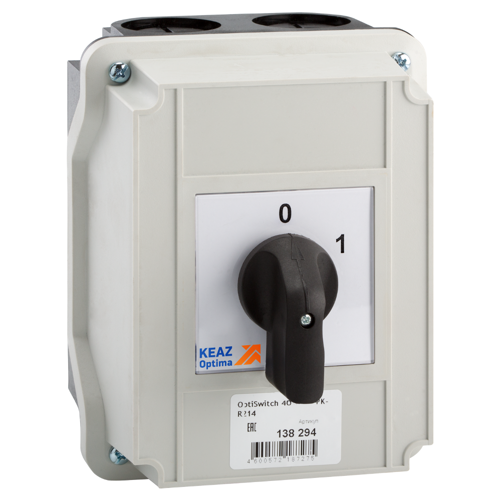 Изображение товара Переключатель OptiSwitch 4G40-10-PK-R214 690 В 40 А IP65