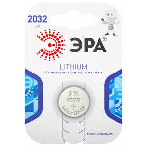Батарейки CR2032-1BL Lithium (40/320/46080) C0038448