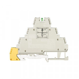 Мультифункциональная клемма WK 2,5-3 D SL-NGN, Мультифункциональная клемма, тип фиксации провода: винтовой, номинальное сечение: 2,5 мм кв., 24A, 400V, ширина: 5 мм, цвет: серый, тип монтажа: DIN35