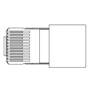940-SP-361010-A218, Модульные соединители / соединители Ethernet Modular Plug Standard 10P 10C Shielded .032-.038 Conductors
