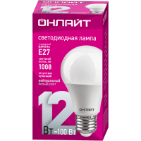 Лампа светодиодная 71 655 OLL-A65/А60-12-230-4K-E27 12Вт грушевидная 4000К нейтр. бел. E27 1000лм 176-264В 71655