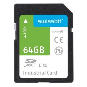 SFSD064GL3BM1TO-I-HG-2D1-STD, Карты памяти Industrial SD Card, S-45, 64 GB, MLC Flash, -40 C to +85 C