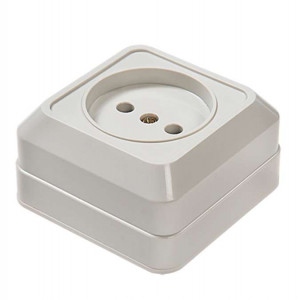 Розетка 1-м ОП Bolleto 7022 16А IP20 бел. ASD / 4680005959785