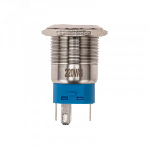 A19-C1-A-1 с зеленой подсветкой, Кнопка антивандальная с подсветкой 250В d19 5A 250B (5c) ON-OFF/OFF-ON с фиксацией