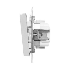 Механизм выключателя, одноклавишный, алюминий Эпика EKF UP1-SWA-10