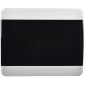 Корпус пластиковый ЩРН-П-12 IP41 черн. прозр. дверь TEKFOR TF5-KP12-N-12-41-K01-K03