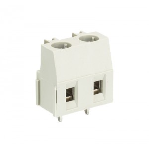 Клемма Wiecon 8491 / 2 OB, Клемма горизонтальный подвод кабеля, на плату, шаг: 7.62 мм, 2 полюса, фиксация провода винтовая, исполнение: без маркировки, 300V, 16А, цвет: серый