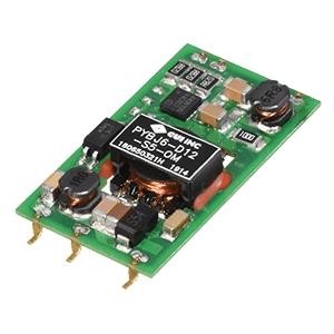 PYBJ6-D12-S12-OM, Преобразователи постоянного тока в постоянный с изоляцией dc-dc isolated, 6 W, 9 18 Vdc input, 12 Vdc, 0.5 A, single regulated output, SMT, w/o case