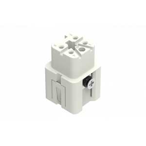 Розеточная контактная вставка SA-004-FS, Розеточная контактная вставка, пружинная фиксация, 4 полюса + PE, типоразмер 3A, 400V, 10A, сечение обслуживаемых проводников 0,14-2,5 мм кв, тип покрытия контактов: серебро