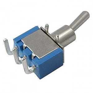 MTS-102-C3-1 ON-ON, Тумблер ON-ON 1 группа контактов 3А, 250В угловой на плату без резьбового крепления