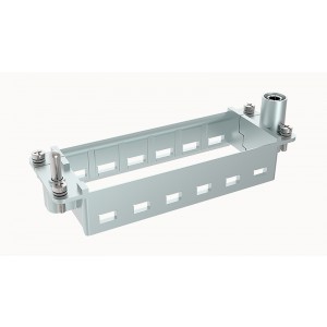 Контактная вставка DF24B-UA, Держатель контактных вставок, Size 24B, для 6 вставок, A - F, цинковый сплав