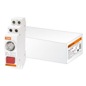 Выключатель кнопочный с индикацией ВКИ-47 красный (LED) 2НО;1НЗ AC/DC SQ0214-0002