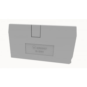 Торцевая крышка D-DS6-01P-11, Торцевая крышка, для клемм DS6..., цвет: серый