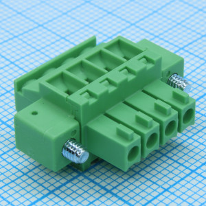 15EDGKAM-3.5-04P-14-100A(H), Разъемный клеммный блок. Серия 15EDGKАM-3.5, 4 контакта