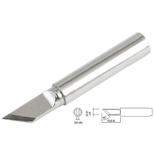 QSS960-T-K, Жало паяльное, резец под 45° 5.0мм, для станций Quick 236/969/967/375A+/375B+/3104