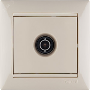 VALENA Розетка телевизионная TV звезда в рамку слоновая кость 1.5дБ 774329