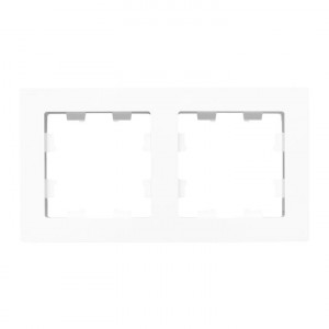 2 - местная рамка, белая, пластик Эпика EKF UP1-FPW-02