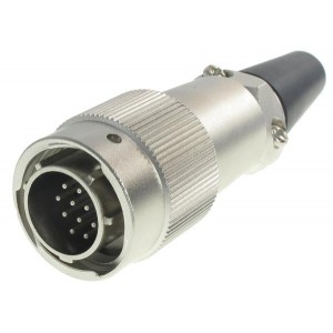 JRC16BP-14P(71), Стандартный цилиндрический соединитель PLUG 14P PIN SILVER