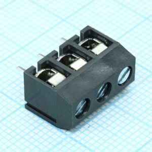 DG306-5.0-03P-11-00A(H), Винтовой клеммный блок с защитой провода, 3 контакта. Серия DG306-5.0