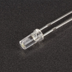 Светодиод ARL-3033UWC-2cd 005500, Поставка под заказ от 5000 шт. Выводной цилиндрический светодиод, d=3 мм, прозрачная линза. Цвет свечения белый. Угол излучения 100°. Сила света Iv=1000-2500 мкд при If=20 мА. VF=2.9-3.3 В.