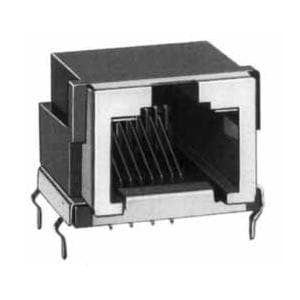 TM11R-5C-88(50), Модульные соединители / соединители Ethernet RJ-45 F 8 POS 2.04mm Solder RA Thru-Hole