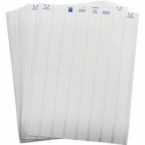 brd29760, LAT-4-410-10 этикетки контроля вскрытия, полиолефиновая пленка В-410, цвет-белый, размер 20.32х6.35мм, 34 листа, 10234 шт/упак.