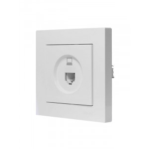 Розетка компьютерная 1-м СП Vesna механизм бел. 742-0288-139