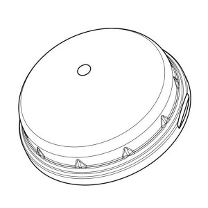 1-2328823-1, Линзы для осветительных светодиодов LUMAWISE End S,80mm dome, clear, low