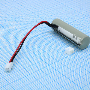 ER14505H-LD/-PHR-02, Li, SOCl2 батарея типоразмера AA, 3.6 В, 2.7 Ач, разъем с проводами приварены к выводам, -55...85 °C