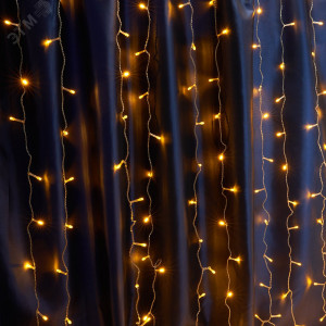 Гирлянда занавес LED желтый 3х3м IP44 41629