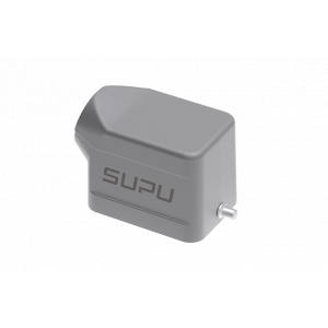 Крышка разъема S6B-SE-2B-PG13.5, Крышка разъема на кабель, типоразмер 6B, без уплотнителя, 1 отверстие с резьбой для кабельных вводов PG13,5, с боковым расположением, без защелки (упоры под одну защелку), материал корпуса: алюминиевый сплав