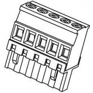 39533-3008, Съемные клеммные колодки EUR 5.08MM VERT PLUG FRT WR ENTRY 8 CIR
