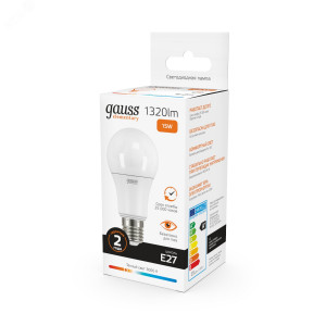 Лампа светодиодная Elementary 15Вт A60 грушевидная 3000К тепл. бел. E27 1320лм 23215