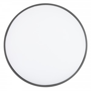 Светильник LGD-GIRO-R300-30W Day4000 (GR, 110 deg, 230V) 032425, Накладной светильник 30Вт, серый алюминиевый корпус, матовый рассеиватель из поликарбоната. Цвет ДНЕВНОЙ БЕЛЫЙ 4000K, св.поток 2760лм, CRI(Ra)>80, угол 110°. Размер Ф300x50мм. IP54. Питание AC220-240V, 30Вт, встроенный драйвер.