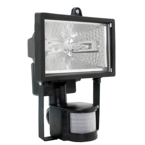 Прожектор ИО150Д(детектор) галоген.черный IP54 ИЭК нМ LPI02-1-0150-K02