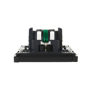 Розетка СП FORTE&PIANO FP114 16А с заземл. без защ. шторок безвинт. крепл. черн. IEK FP-R11-16-1-K02