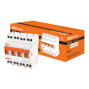 Модульный переключатель трехпозиционный МП-63 4P 63А SQ0224-0036