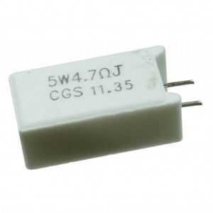 1-1623788-6, Res Wirewound 4.7 Ohm 5% 5W ±300ppm/C Ceramic RDL Loose