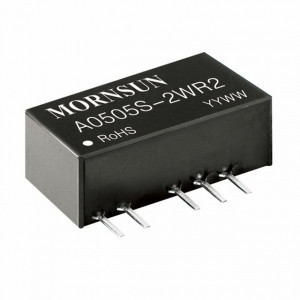 A1515S-2WR2, Преобразователь DC/DC 2 Вт, вход 15 VDC, c 2 выходами, SIP на плату