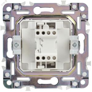 SKANDY Выключатель 1-клавишный кнопочный 10А SK-V14W арктический белый IEK SK-V17-0-10-K01