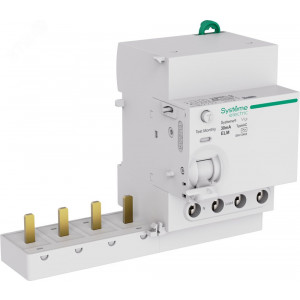 Блок дифференциального тока (ВДТ) 63A 4P 30мА Тип-AC 400В Systeme9 S9V12463