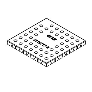 2118717-4, Прокладки, пленки, поглотители и экраны для защиты от ЭМП AL, 26.71mmx26.71mm Std Shield Cover
