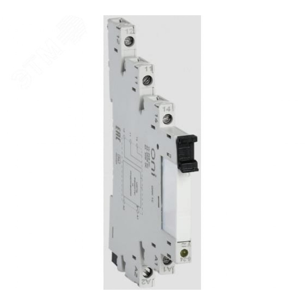 Изображение товара Реле интерфейсное тонкое 1A 24В DC для автоматизации IEK ORK-1-1A-DC24V