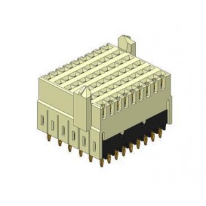 10124469-102LF, Высокоскоростные/модульные разъемы 3 Pair Vertical Receptacle