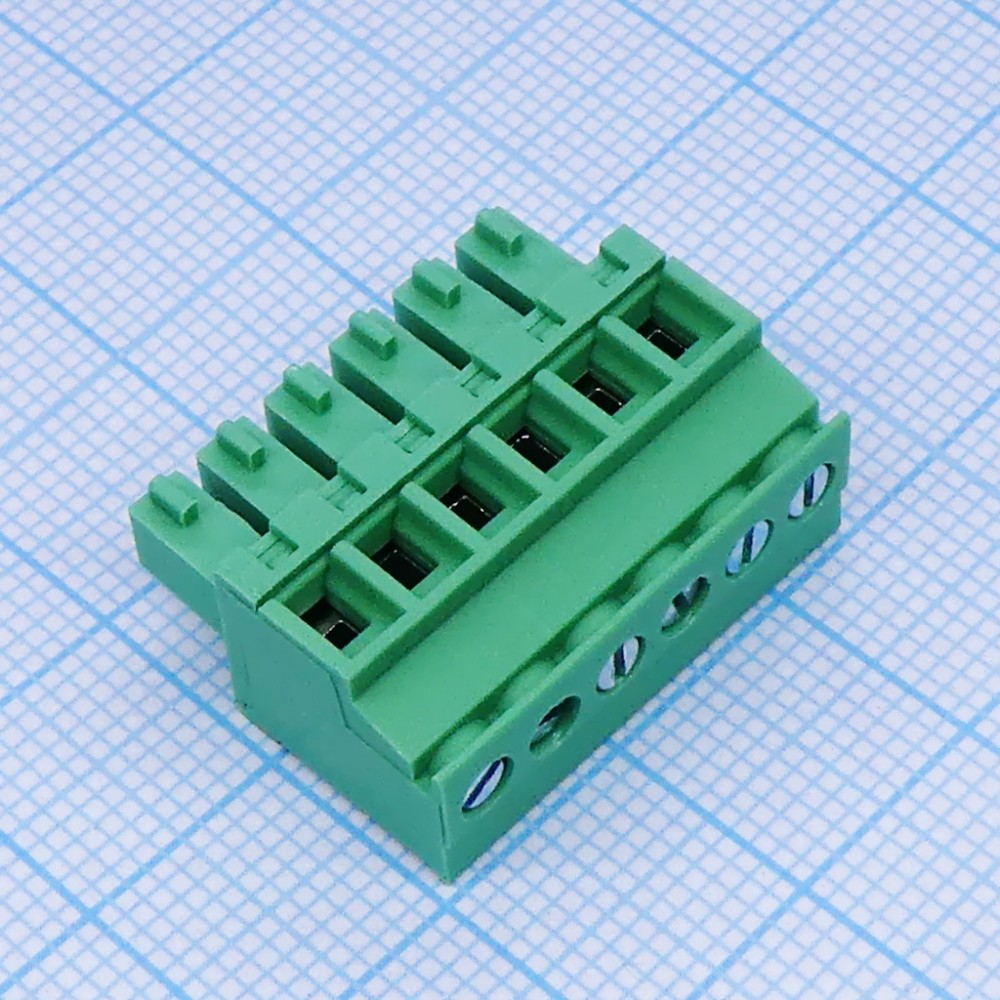 Изображение товара Клеммный блок 15EDGKA-3.81-06P-14-100A(H) 6 контактов серия 15EDGK