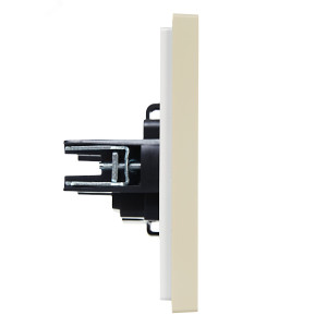 FORTE&PIANO Розетка 1-местная без заземления без защитных шторок винтовое крепление 10А FP418 ваниль IEK FP-R10-10-K10