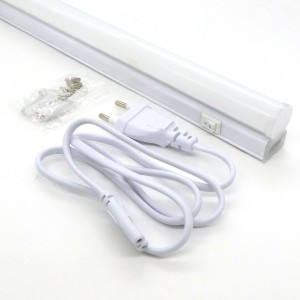 Светильник LED линейный с выкл.   5W, Светодиодный светильник, выключатель на корпусе, сетевой шнур, гибкий соединитель-шнур, жесткий соединитель, установочный крепеж