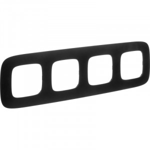 Рамка 4-м Valena Allure универс. матов. черн. 754404