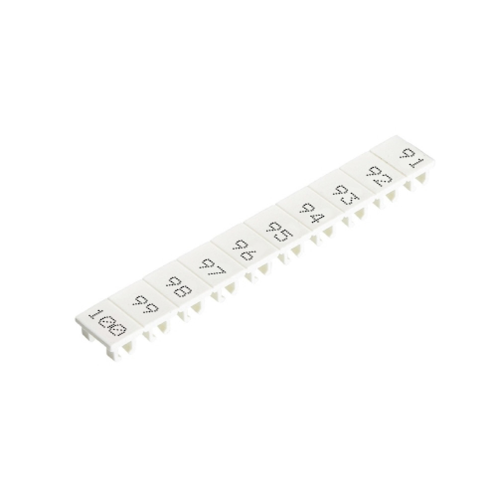 Изображение товара Маркеровочные шильдики Wieland Electric GmbH 9705A/8/10B 91-100 белые